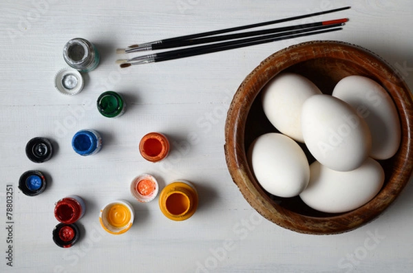 Obraz Easter eggs ready for painting