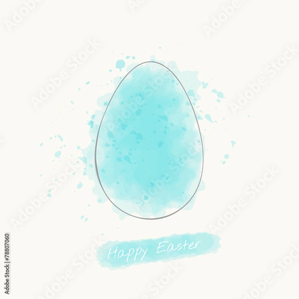 Fototapeta Happy easter card.