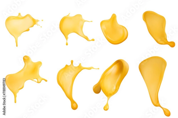Obraz cheese sauce set, on a white background
