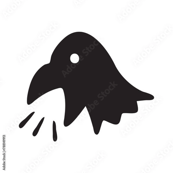 Obraz Crow speaking icon