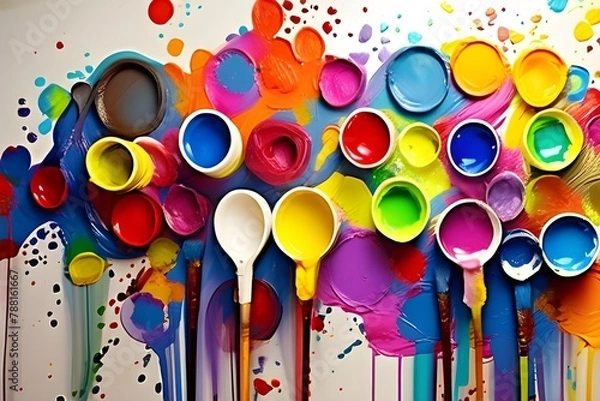 Obraz background with colorful circles