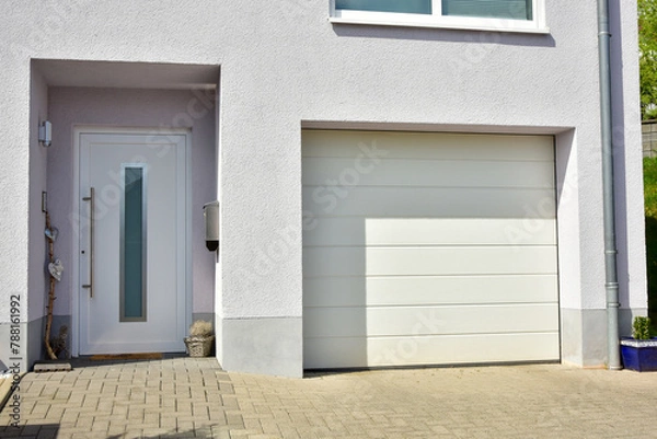 Obraz Eingangsbereich an einem modernen Einfamilien-Wohnhaus