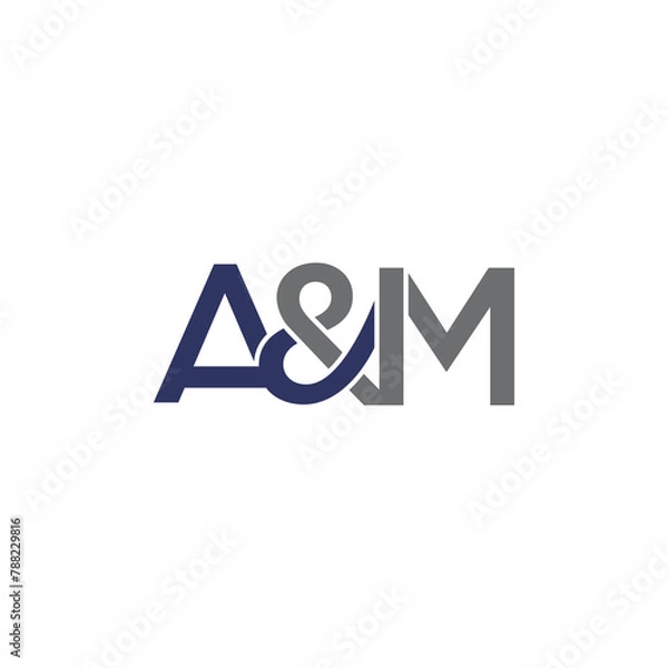 Obraz A&M Letters Logo Vector 001