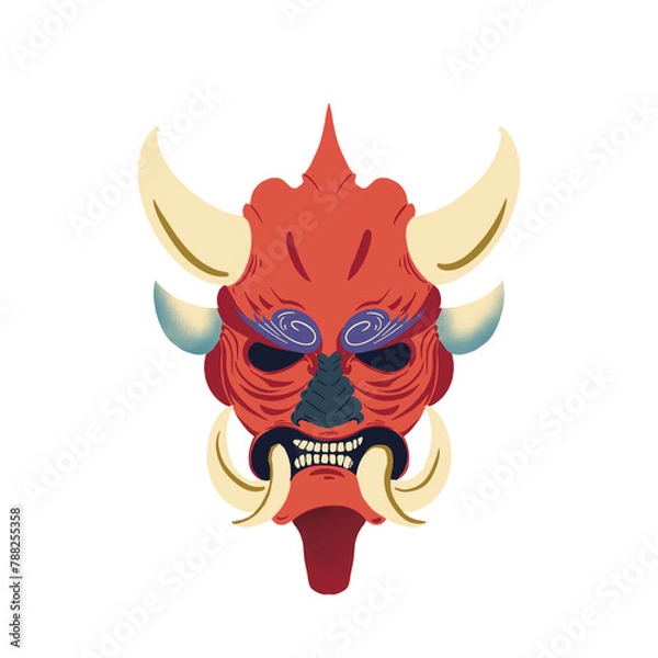 Obraz Masque de démon japonais (oni)