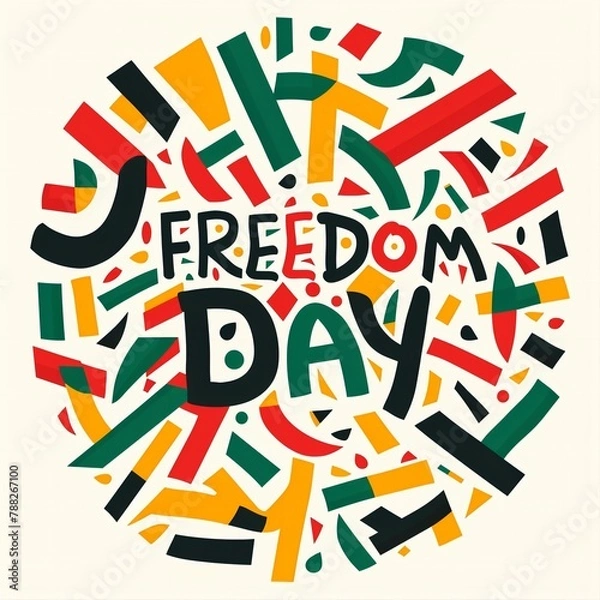 Fototapeta Embracing Freedom: Abstract Design for Black History Month