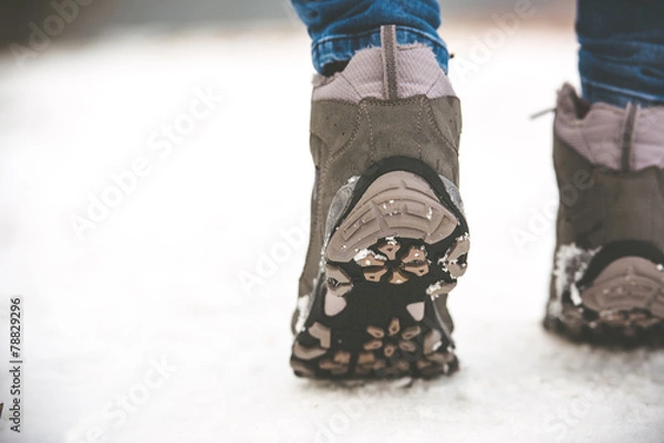 Fototapeta girl in winter