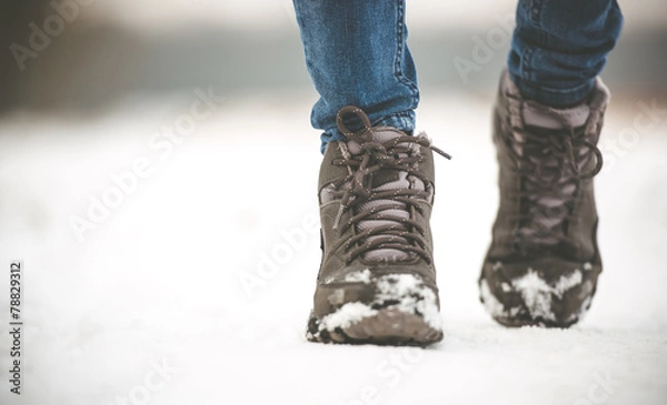 Fototapeta girl in winter