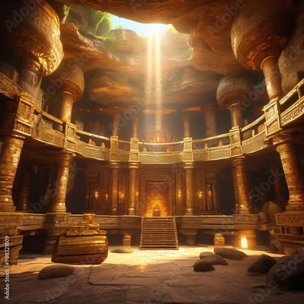 Obraz temple in the cave