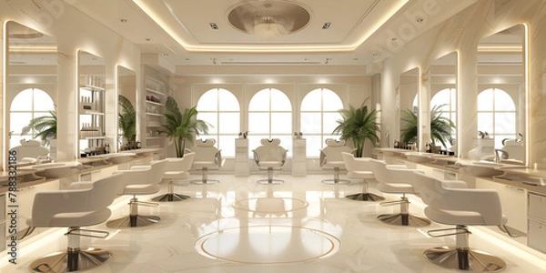 Obraz Interior Renderings 3d Rendered Visualization Of A Beautiful Salon  Backgrounds JPG