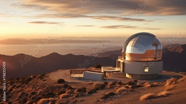 Obraz Space-based observatories for studying cosmic phenomera AI generated