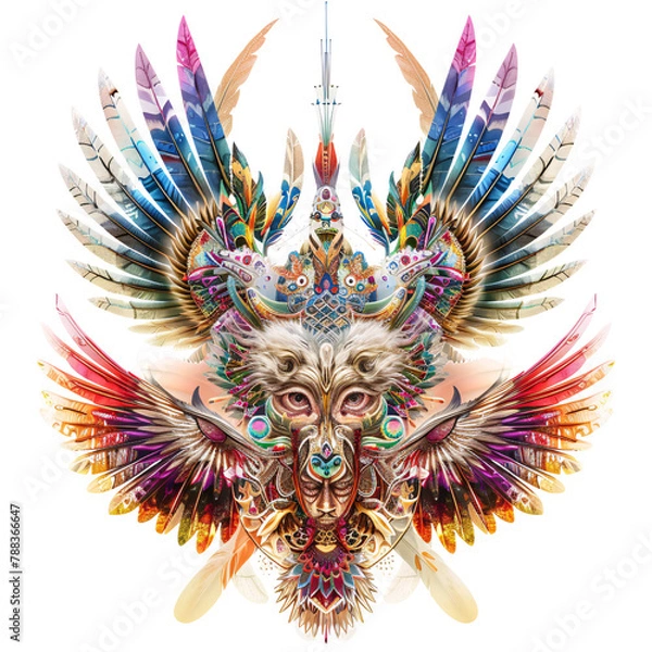 Fototapeta Guardian Spirits diverse element_hyperrealistic_hyper detailed_isolated on transparent background