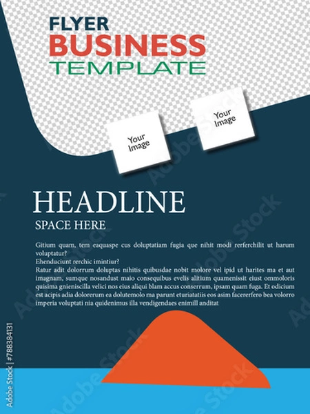 Obraz Flyer template 1.eps
