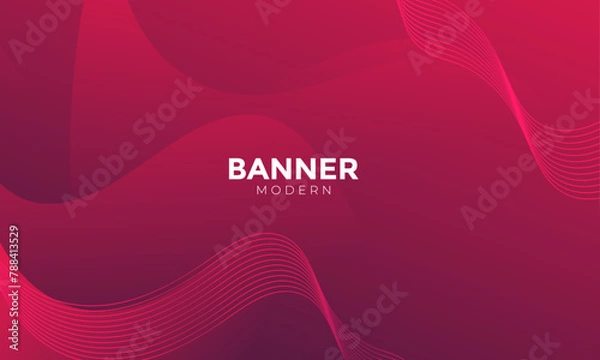 Fototapeta Red abstract background, abstract background with waves