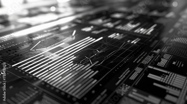 Fototapeta representation of financial audits and accounting practices