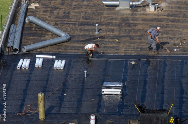 Obraz Étanchéité  d'un toit plat