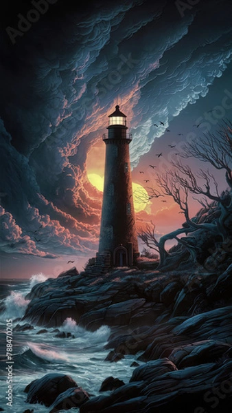 Obraz lighthouse on the coast