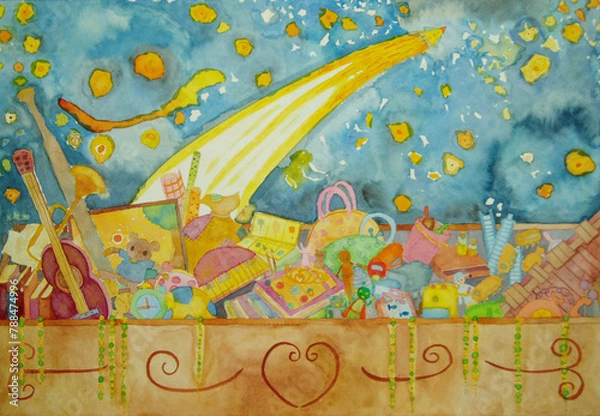 Fototapeta 宝箱のイラスト