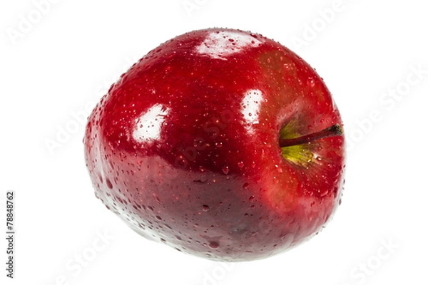 Obraz jabłko na białym tle
