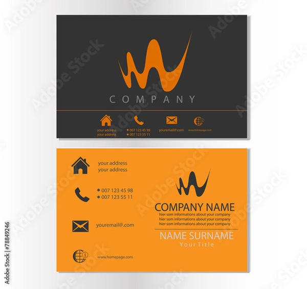 Obraz Visitenkarte Vorlage