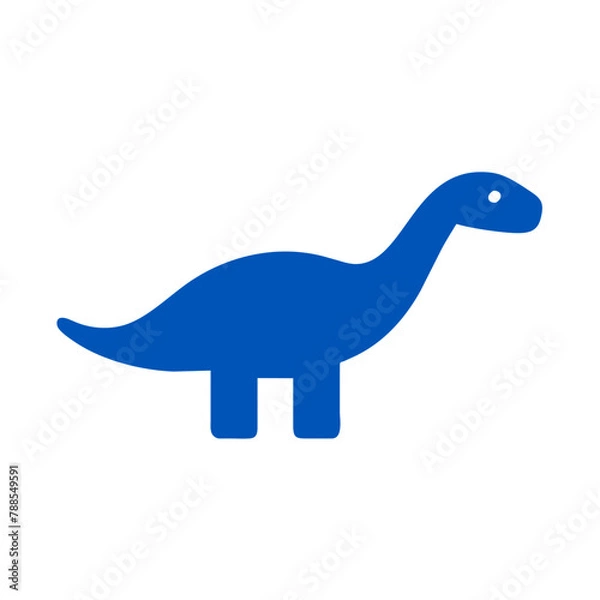 Fototapeta Dinosaur icon Vector graphics element isolated sign symbol illustration on a Transparent Background