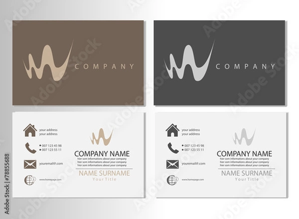 Obraz Visitenkarte Vorlage