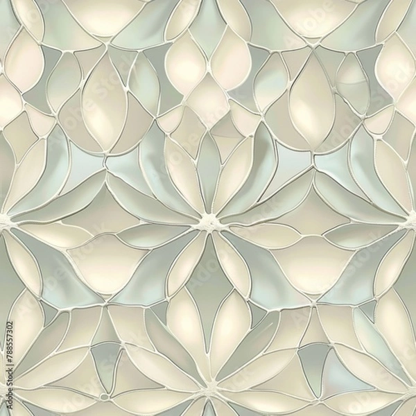 Fototapeta Elegant Abstract Floral Pattern in Pastel Tones for Background Use