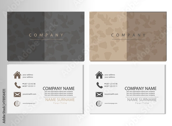 Obraz Visitenkarte Vorlage
