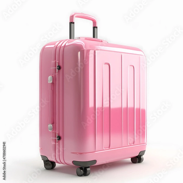 Obraz Modern Pink Hardshell Suitcase