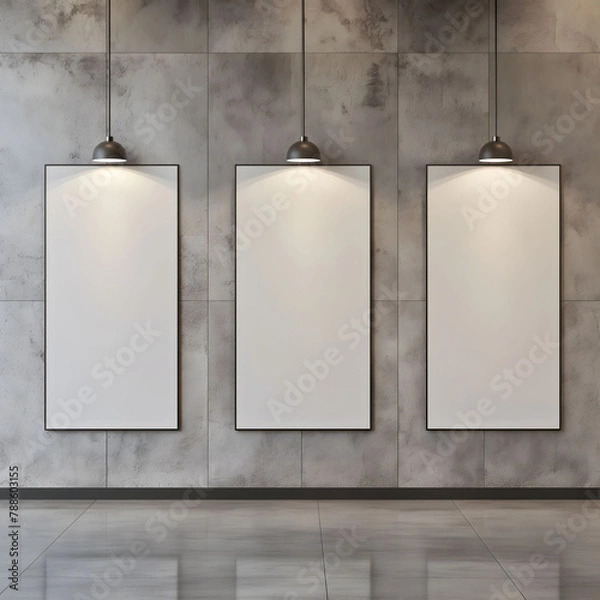 Obraz Modern Gallery Wall with Blank Frames