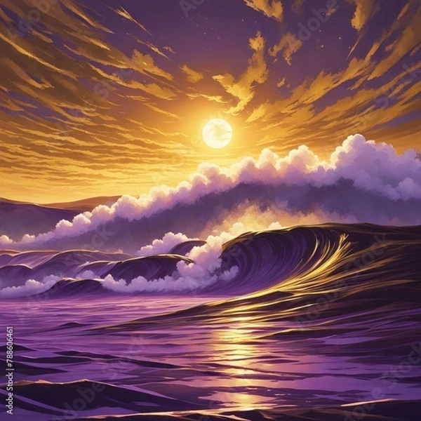 Obraz sunset over the ocean