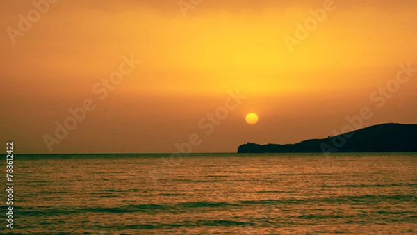 Obraz Sunset sur la mer en Grèce