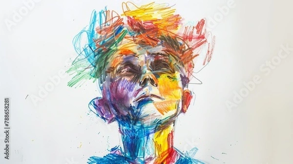 Fototapeta Kid's drawing