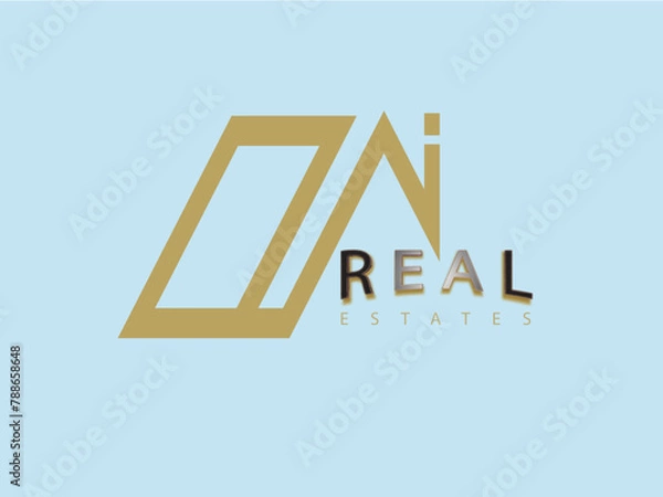 Obraz Creative Real Estate logo design template
