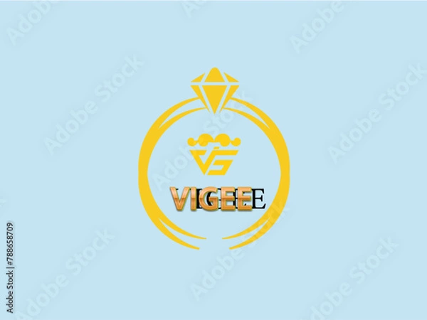 Obraz Creative Gold logo design template