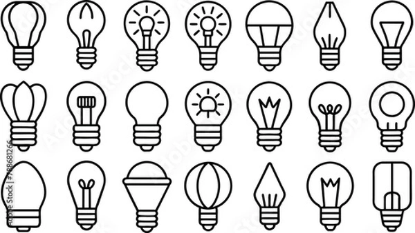 Fototapeta Light bulb icon