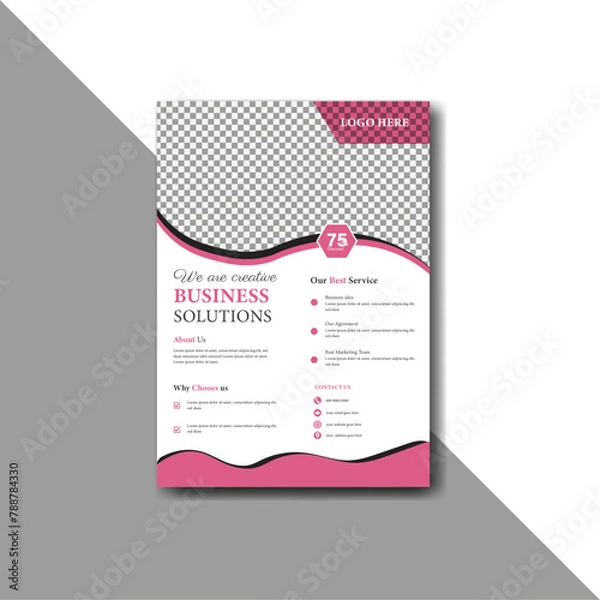 Obraz Business flyer design template