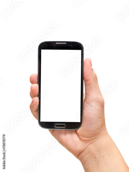 Obraz Hand holding smart phone (Mobile Phone)
