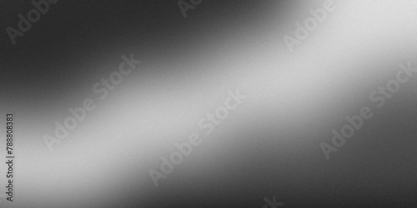 Fototapeta Noisy grey black abstract background. Colorful gradient. Holographic blurred grainy gradient banner background texture.