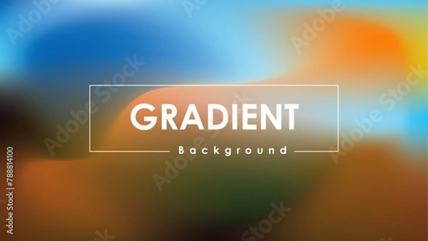 Fototapeta Sand Blue Red Abstract Gradient Background. Desert color blend gradient background. vibrant fluid liquid.Gradient Background-2