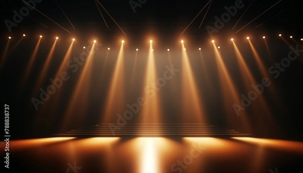 Obraz brown lights on stage