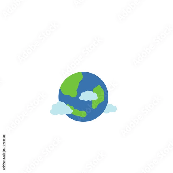 Obraz Earth and clouds