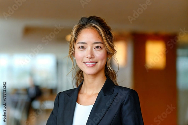 Fototapeta スーツを着た若い女性