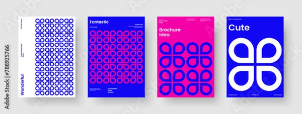 Fototapeta Creative Book Cover Design. Geometric Poster Template. Modern Flyer Layout. Brochure. Banner. Report. Business Presentation. Background. Catalog. Brand Identity. Pamphlet. Leaflet. Newsletter