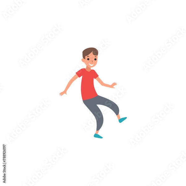 Obraz pose of children playing vector child