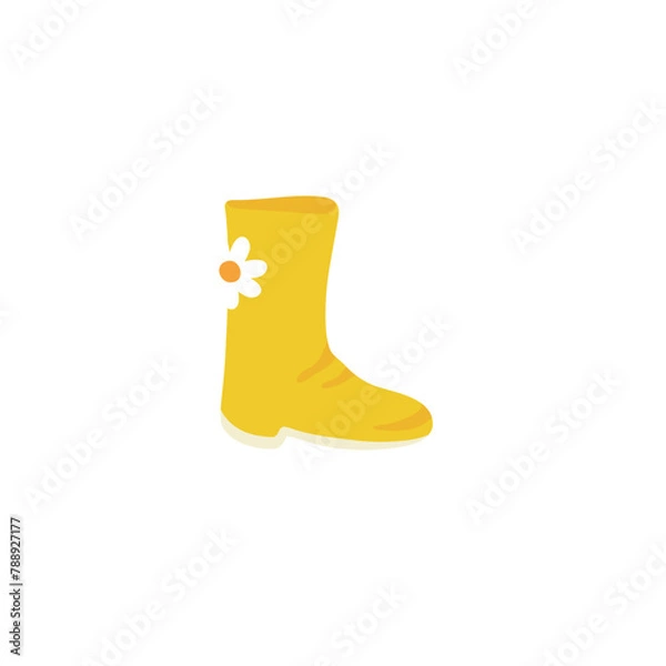 Obraz Yellow rubber boot