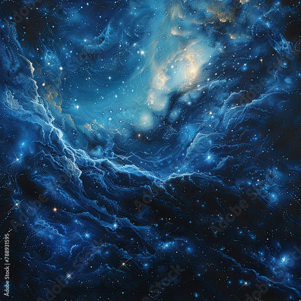 Fototapeta Starry Splendor: A Celestial Symphony of Artistic Space