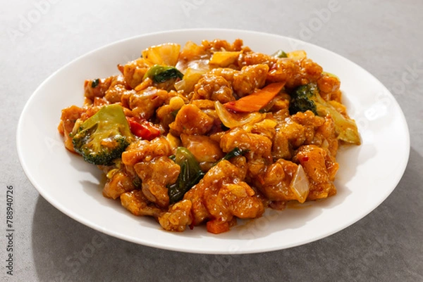 Obraz Soy sauce seasoned fried chicken korean style laziji