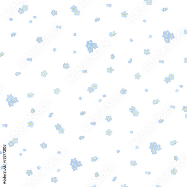 Fototapeta Forget-Me-Not Pattern