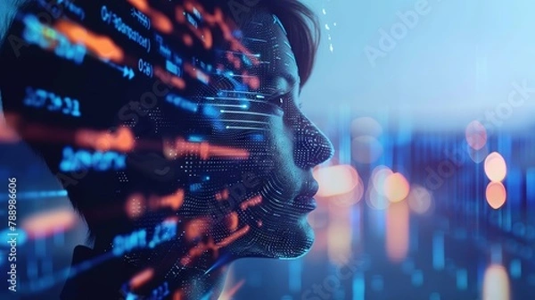 Fototapeta Strategic integration of IoT and AI in business: pioneering digital transformation and advancing global technological capabilities