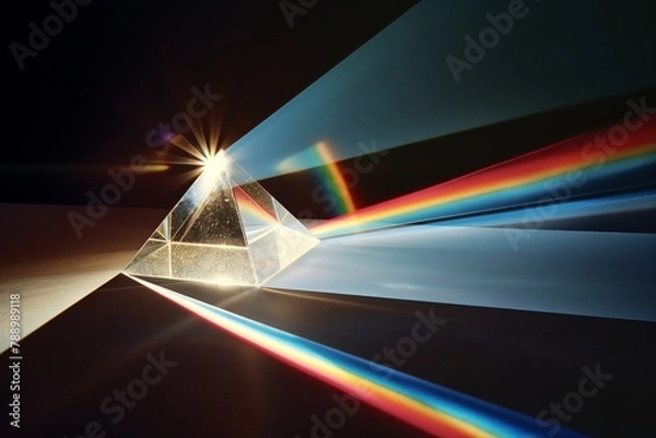 Fototapeta Prism Refraction Revealing Spectrum of Light
